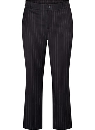 Bukser med pinstriper, Black W. Pinstripe, Packshot image number 0