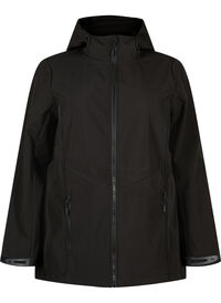 Kort softshell-jakke med lommer