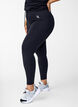 7/8-treningstights med lommer, Svart, Model image number 0