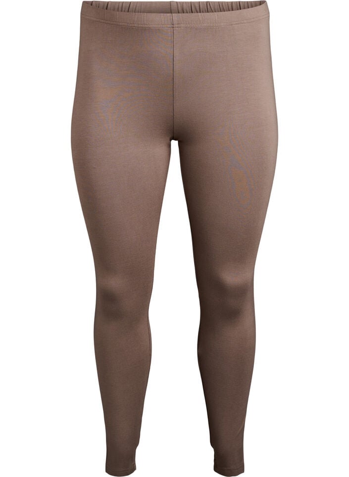 Basis leggings i viskose, Brun, Packshot image number 0