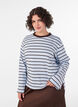 Basis t-skjorte med lange ermer, Bl&aring;, Model image number 0
