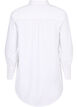 Lang bomullskjorte, Bright White, Packshot image number 1