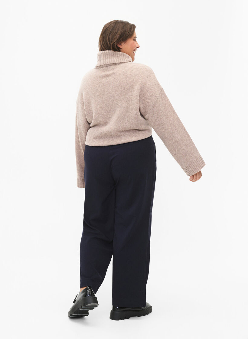 Klassisk bukse med rett passform, Night Sky, Model image number 1