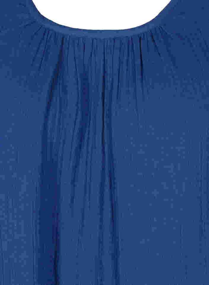 Bomullskjole med A-form, Twilight Blue, Packshot image number 2