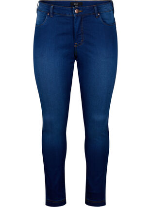Viona jeans med normal midje, Blue Denim, Packshot image number 0