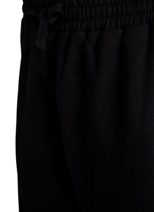 Zizzi Cargo-bukser i mykt gensermateriale, Black, Packshot image number 2