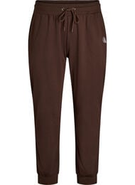 L&oslash;se joggebukser med lommer, Brun