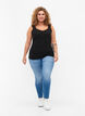 Topp med blonder, 2 stk., Black / Black, Model image number 2