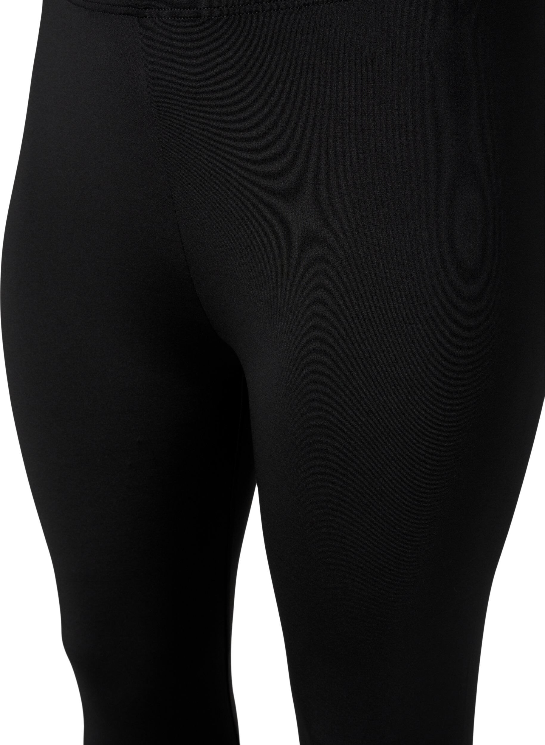 Zizzi 3/4-legging 2 stk., Black / LEO AOP, Packshot image number 2