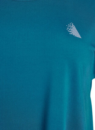 Zizzi Lang treningst-skjorte, Blå, Packshot image number 2