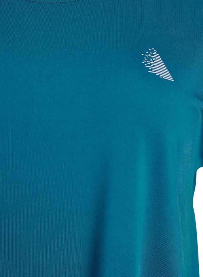 Lang treningst-skjorte, Blå, Packshot image number 2