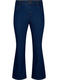 FLASH - Høytlivs jeans med bootcut, Blå FLASH - Høytlivs jeans med bootcut
