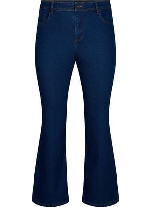 Zizzi FLASH - Høytlivs jeans med bootcut, Blå, Packshot image number 0