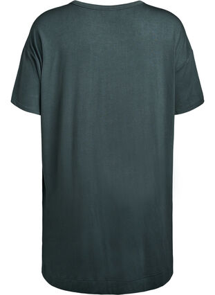 Zizzi Kortermet nattkjole i viskose, Urban Chic, Packshot image number 1