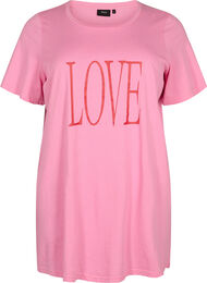 Oversized T-skjorte med trykk, Rosebloom W. Love
