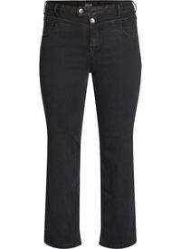 Regular fit Gemma jeans med høy midje, Svart Regular fit Gemma jeans med høy midje