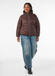 Lett jakke med hette, Brun, Model image number 1