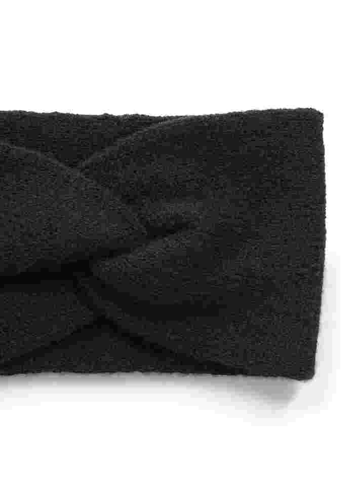 Strikket pannebånd, Black, Packshot image number 2