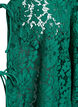 Bluse med blonder, 3/4 ermer og sløyfer foran, Grønn, Packshot image number 2