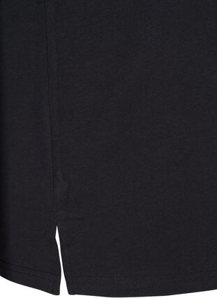 T-skjorte i bomull med nagler, Black , Packshot image number 3
