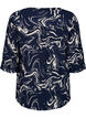 Bluse med trykk og 3/4-ermer, N. Blazer Swirl AOP, Packshot image number 1