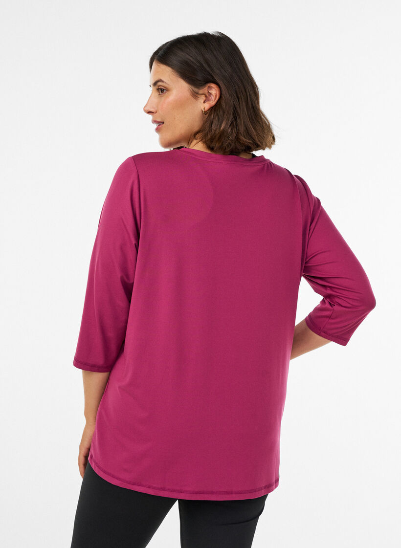 Treningsgenser med 3/4-ermer, Rosa, Model image number 2
