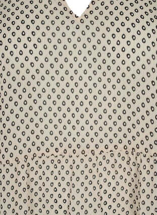 FLASH - Mønstrete tunika med 3/4-ermer, Off White Dot , Packshot image number 2
