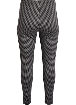 Zizzi Mønstrede leggings med regular waist, Grå, Packshot image number 1