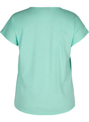 T-skjorte i bomull med mønster øverst, Cabbage FLOWER, Packshot image number 1