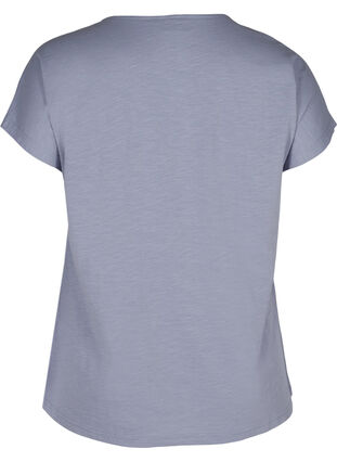 T-skjorte i bomull med mønster øverst, Silver Bullet FLOWER, Packshot image number 1