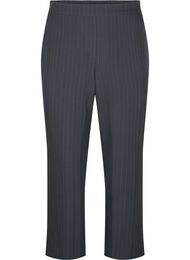 FLASH - Løse bukser med lommer, Dark Grey Mel Stripe