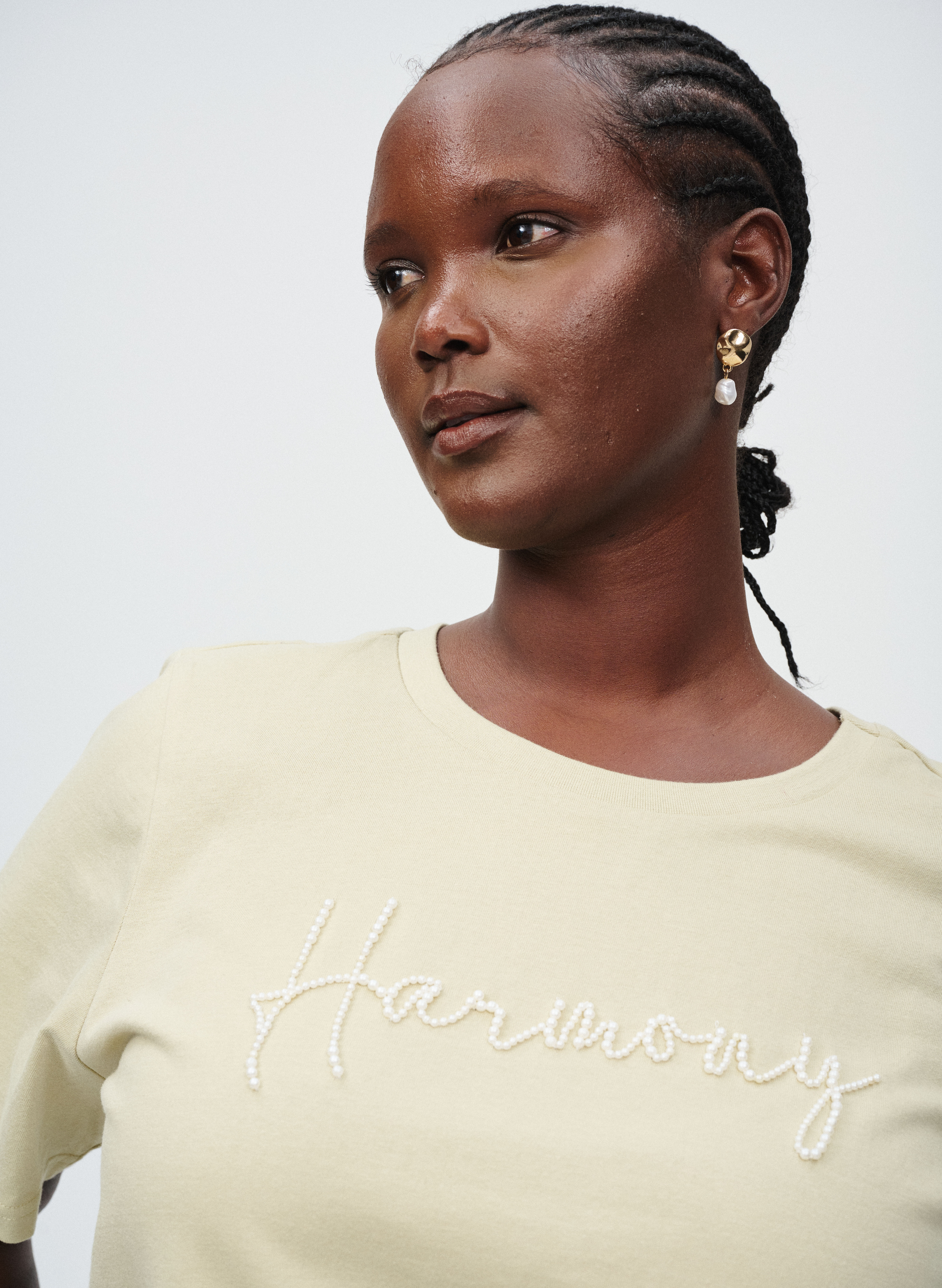 Zizzi T-skjorte med perler, , Model