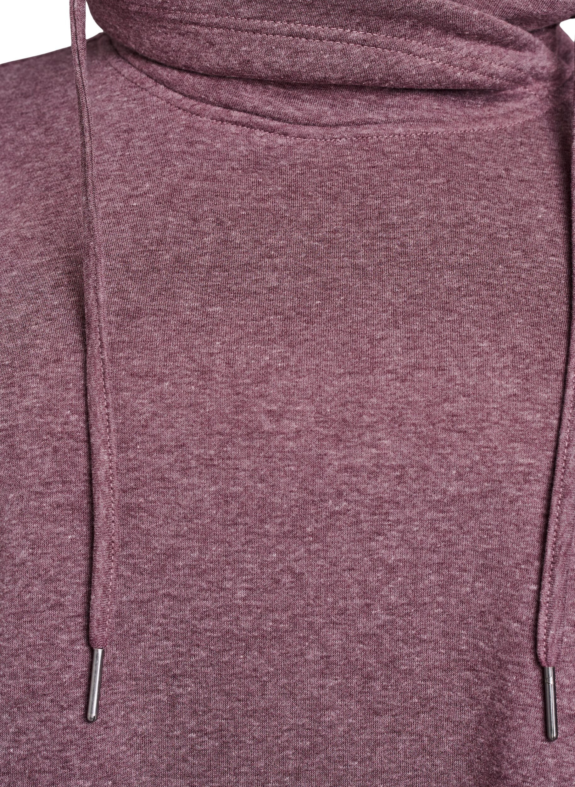 Zizzi FLASH - Kort genserkjole med h&oslash;y hals og lommer, R&oslash;d, Packshot image number 2