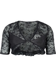 Kort blondetopp, Black