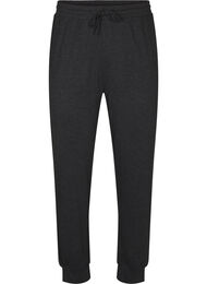Jerseybukse med høy midje, Dark Grey Melange