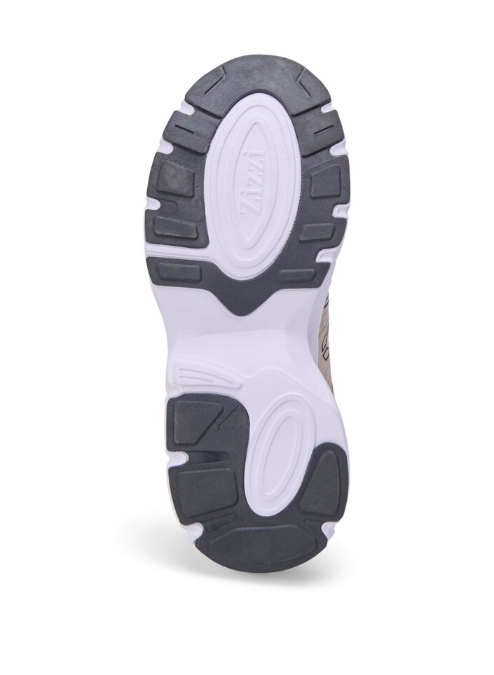 Wide fit - Sneakers med elastiske lisser, Birch, Packshot image number 4