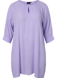 Tunika i viskose med 3/4-ermer, Lavender