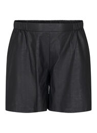Løse shorts i imitert skinn, Black