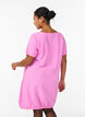 Kortermet kjole i bomull, Rosa, Model image number 2