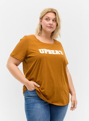 T-skjorte i bomull med trykk, Cathay Spice UPBEAT, Model image number 0