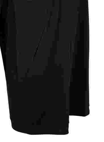 Kjole med V-hals, Black, Packshot image number 3