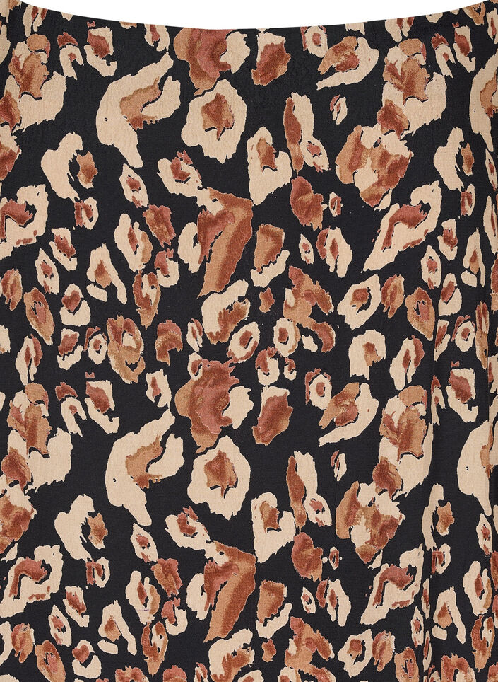 Midikjole i viskose med tynne stropper, Leo AOP, Packshot image number 2