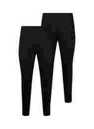 FLASH - leggings 2 stk., Black/Black