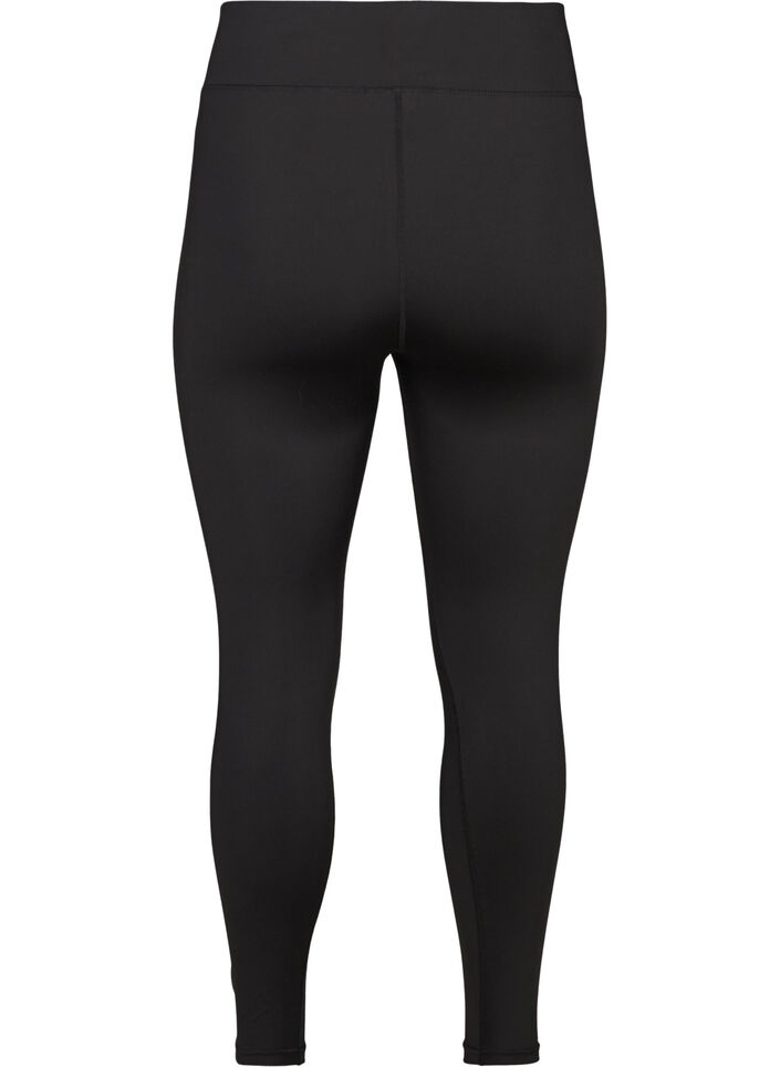 Cropped basis treningsleggings, Svart, Packshot image number 1