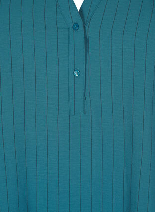 Zizzi FLASH - Skjortebluse med nålestriper, Grønn, Packshot image number 2