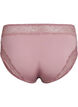 Mikrofibertruser med blondedetaljer, Rosa, Packshot image number 1