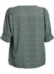 Skjortebluse med 1/2 ermer, Gr&oslash;nn, Packshot image number 1