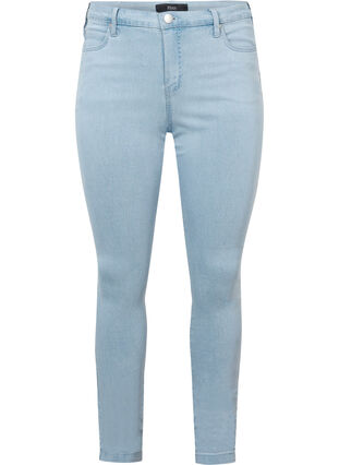 Zizzi Super slim Amy jeans med høyt liv, Blå, Packshot image number 0
