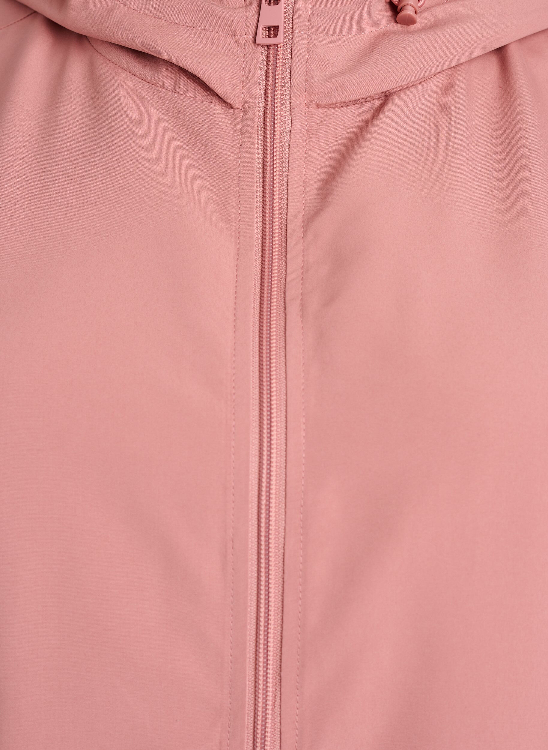 ZizziLett jakke med hette og glidel&aring;s, Rosa, Packshot image number 2