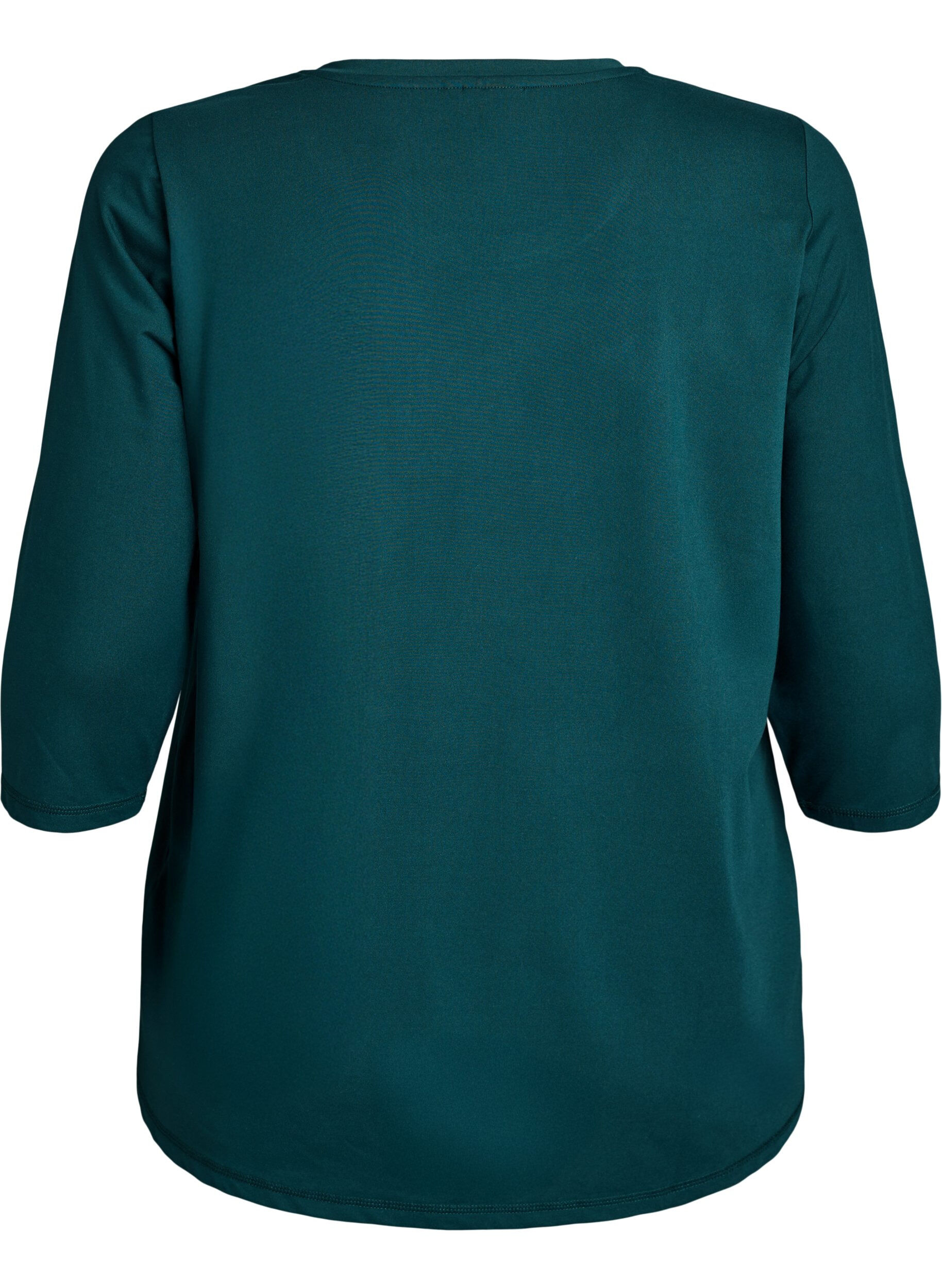 ZizziTreningsbluse med 3/4-ermer, Gr&oslash;nn, Packshot image number 1